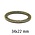 Ovale platte ring - Bronskleur - 34x22mm