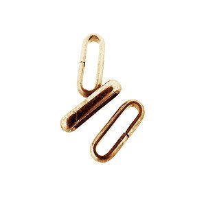 Lederhouder - Goud - Metaal - 10x2mm