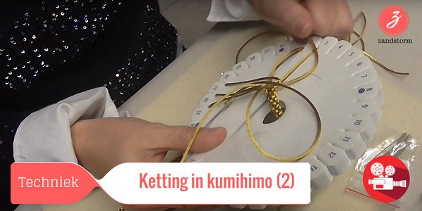 Maken van een kumihimo ketting (deel 2)