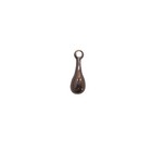 Hanger druppel - Chocolade - 17x10mm