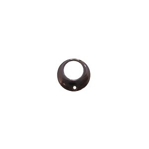 Hanger ronde vorm - Chocolade - Metaal - 14mm