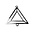 Hanger driehoek - Zilverkleur - Metaal - 25mm