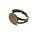 Ring - 12 mm - bronskleur - S:18 mm