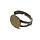 Ring - 12 mm - bronskleur - S:18 mm
