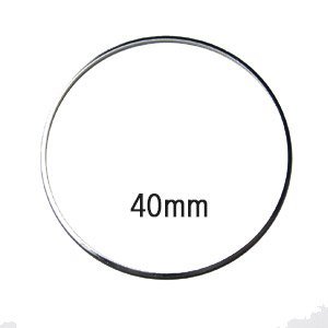 Cirkel - Zilverkleur - Metaal - 40mm