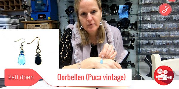 ZandstormTV: Oorbellen maken met Puca Vintage kralen