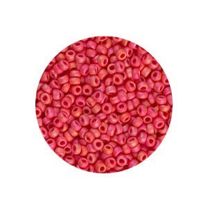 Rocailles Miyuki 8/0 - Opaque Vermillion Red (n°407) - 6.5gr