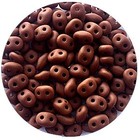 Superduo - Chocolat mat - Glas - 2/5 mm