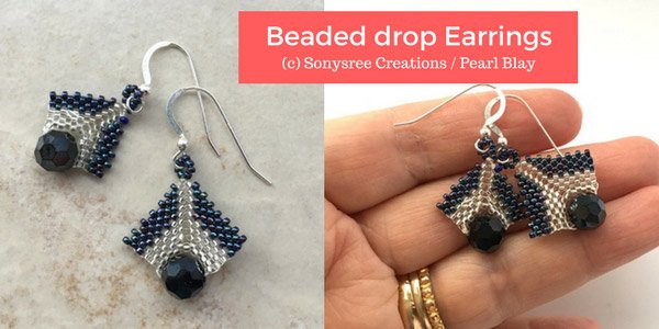 DIY video: Beaded drop earrings