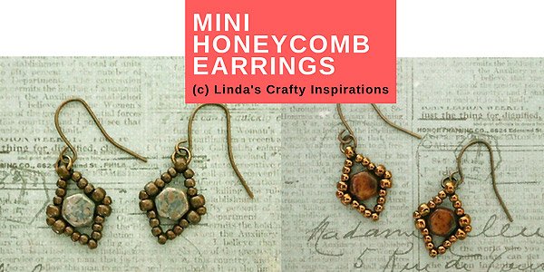 DIY patroon: Tiny Honeycomb earrings