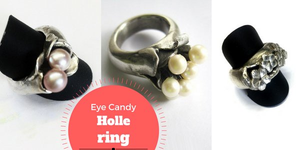 Eye Candy: Holle ring in Art Clay Silver