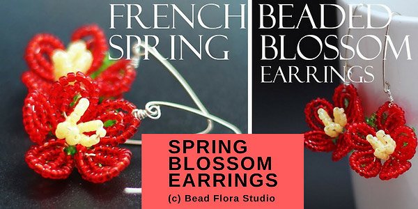 DIY video: Spring blossom earrings