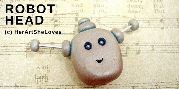 DIY Tutorial: Polymer clay robot head 