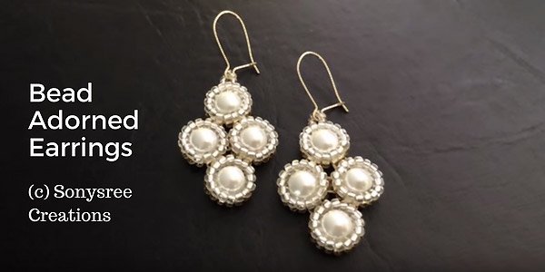 Video tutorial - Bead adorned earrings