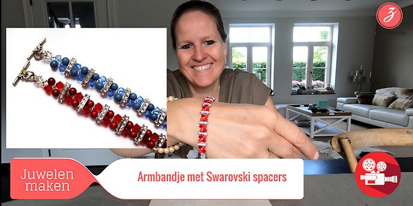 ZandstormTV - Armband met Swarovski spacers