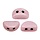 Kos - Opaque Light Rose Ceramic Look - Glas - 6x3mm