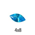 Zirconia  - Blue Topaz - Marquise 4mm x 8mm