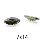 Zirconia  - Peridot - Markies - 7x14mm