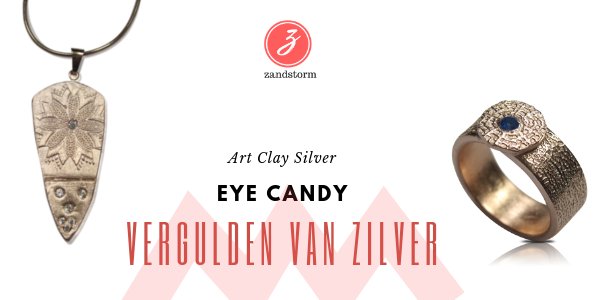 Eye Candy: vergulden van zilverklei stukjes