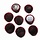 Cabochon - Bordeaux - Bont - 20mm