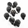 Pompon met hangeroog - Grijs - Bont - 15mm