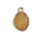 Hanger fantasie - Beige/gold - Resin - 18x10mm