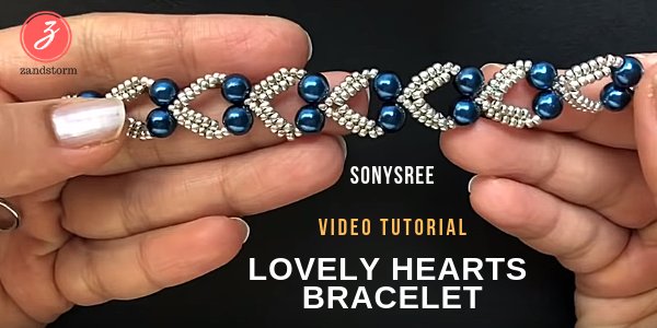 Video tutorial: Lovely hearts bracelet