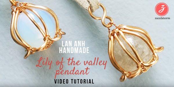 Video tutorial:  Lily of the valley pendant