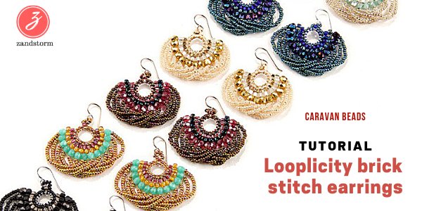 Tutorial: Looplicity brick stitch earrings