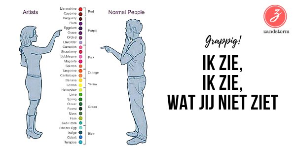 Zonder verdere uitleg:  Ik zie, ik zie, wat jij niet ziet ....