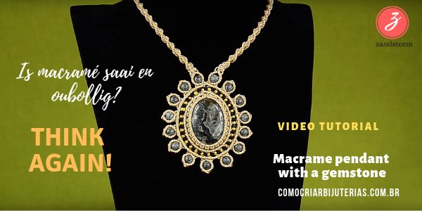 Video Tutorial: Macramé hanger met cabochon (01/2019)