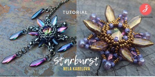 Tutorial: Starburst hanger met Dagger beads (01/2019)