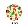 Kleefcabochon - Rond - Rode kersen - 24mm