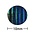 Kleefcabochon - Rond - Turquoise parelmoer - 10mm