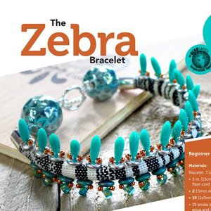 Exclusief Schema Dagger Beads - Zebra Bracelet