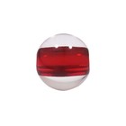 Bol groot gat - Crystal intern rood - Kunststof - 30mm