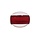 Olijf groot gat - Crystal intern rood - Kunststof - 25x22mm