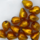 Druppel - Bruin gouden kern - Murano glas - 12x9mm