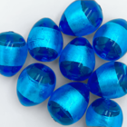 Druppel - Blauw turquoise - Murano glas - 18.8x15mm