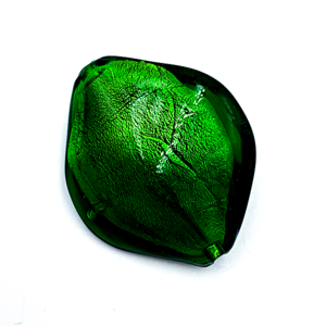 Ruit - Groen - Murano glas - 37.50x15.4mm