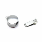 Rond inschuifslot - Zilver - Rhodium - 10mm