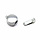 Rond inschuifslot - Zilver - Rhodium - 10mm