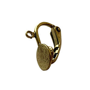 Oorclip/plaatje/oog - Oud goud - Metaal - 8mm