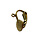 Oorclip/plaatje/oog - Oud goud - Metaal - 8mm