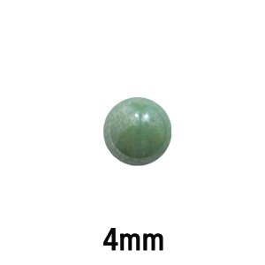 Glas cabochon voor ring met gaatjes - 4mm - groen