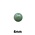 Glas cabochon - 4mm - groen