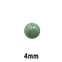 Glas cabochon - 4mm - groen
