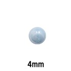 Glas cabochon - 4mm - aqua