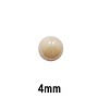 Glas cabochon - 4mm - ecru