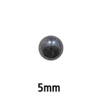 Glas cabochon - 5mm - anthraciet